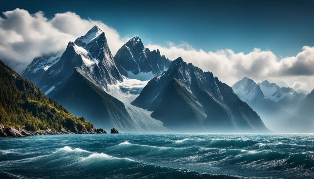 The majesty of mountains and seas