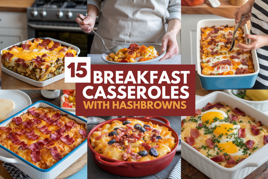 Breakfast Casseroles with Hashbrowns