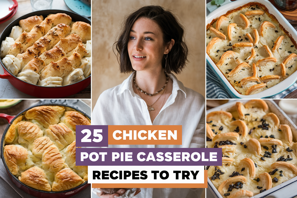 Chicken pot pie casseroles