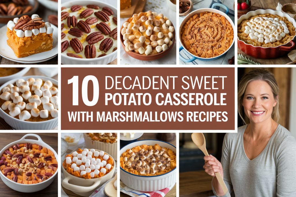 Sweet Potato Casserole with Marshmallows