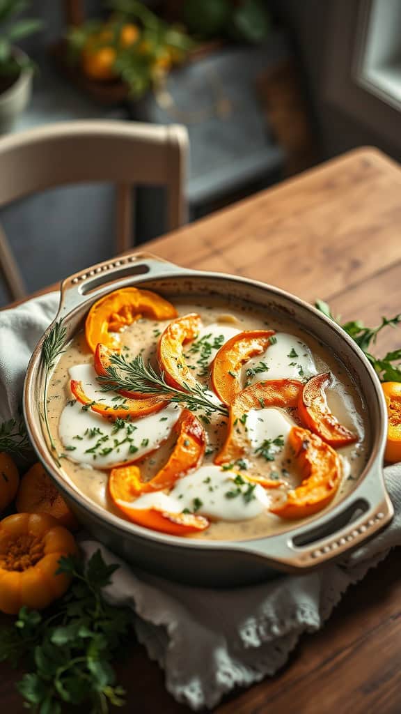 Creamy Herb Squash Casserole