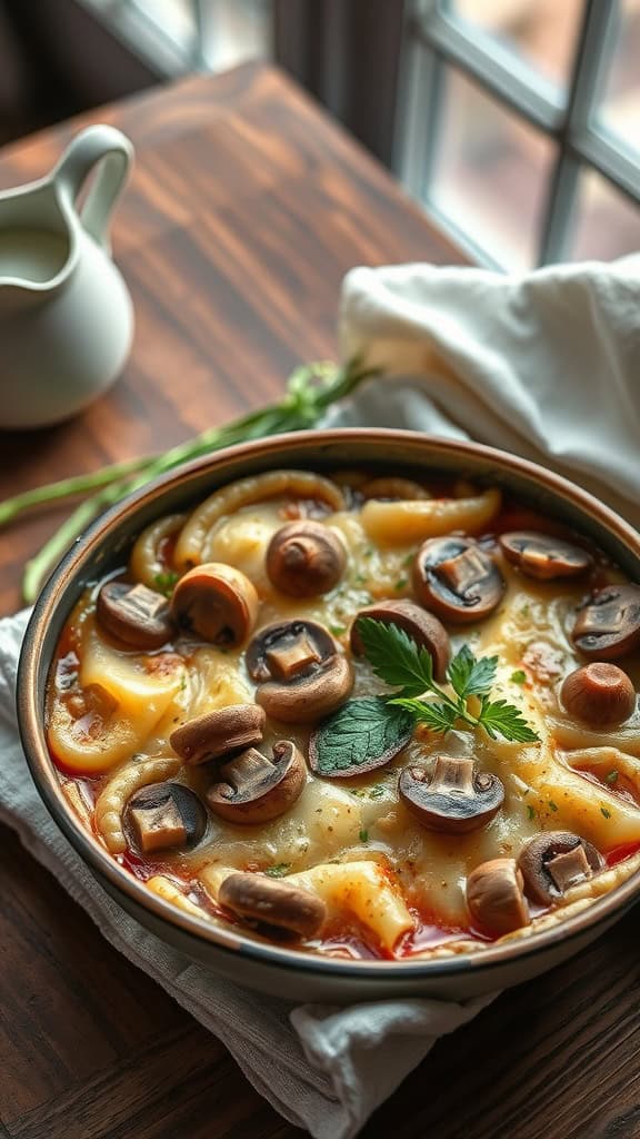 Mushroom and Gruyere Casserole