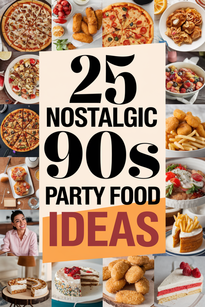 Nostalgic 90s Party Food Ideas