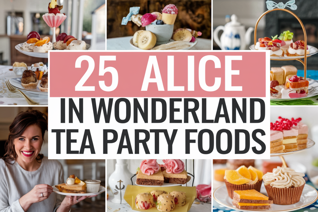 alice in wonderland tea party food