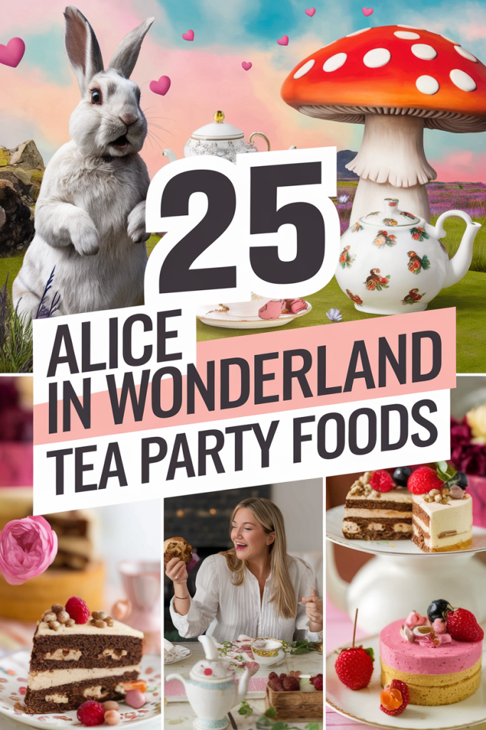 alice in wonderland tea party food