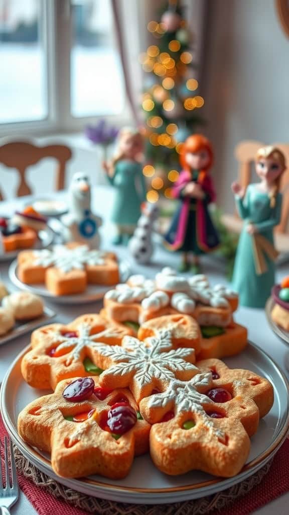 Warm sandwiches inspired by Anna from Disney's Frozen, perfect for a birthday party.