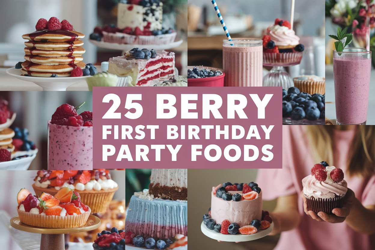 berry first birthday party foods