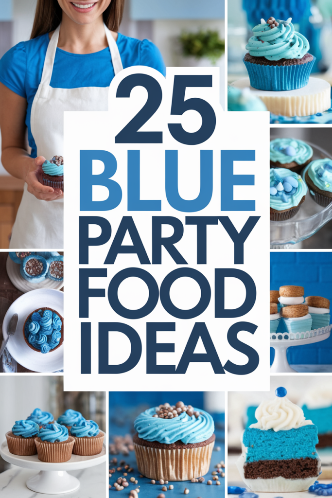 blue party food ideas