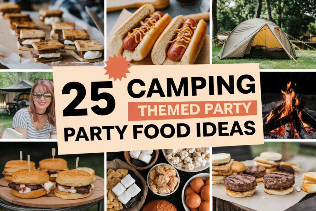 camping themed party food