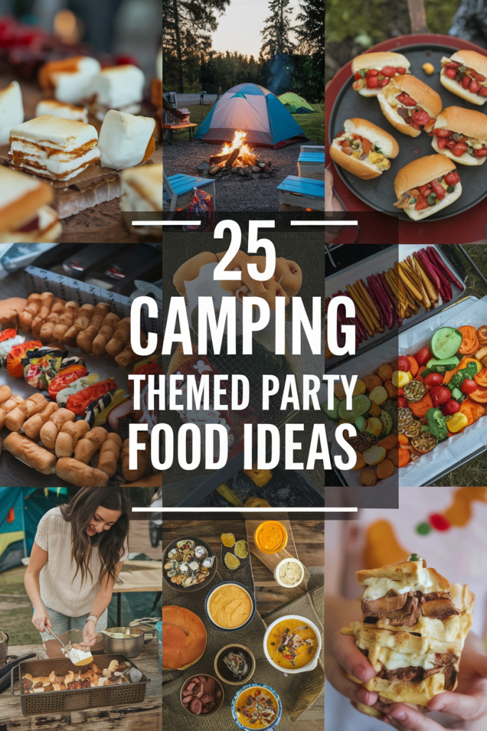 camping themed party food