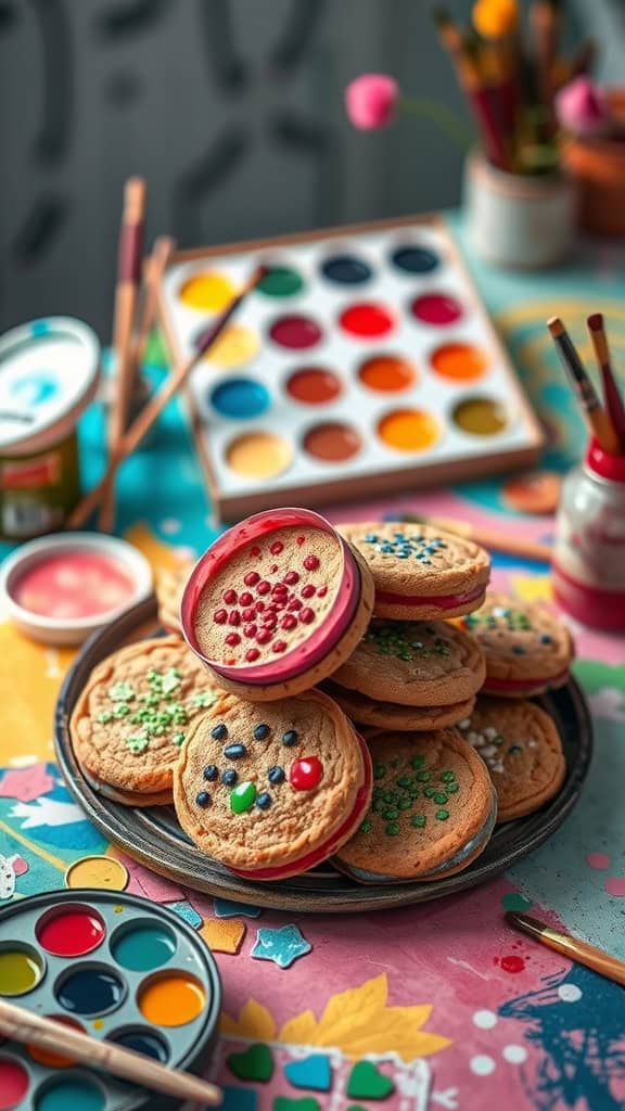 Decorate-your-own sugar cookies with colorful icing and sprinkles