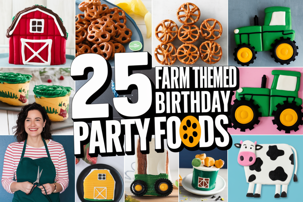 farm themed birthday party food