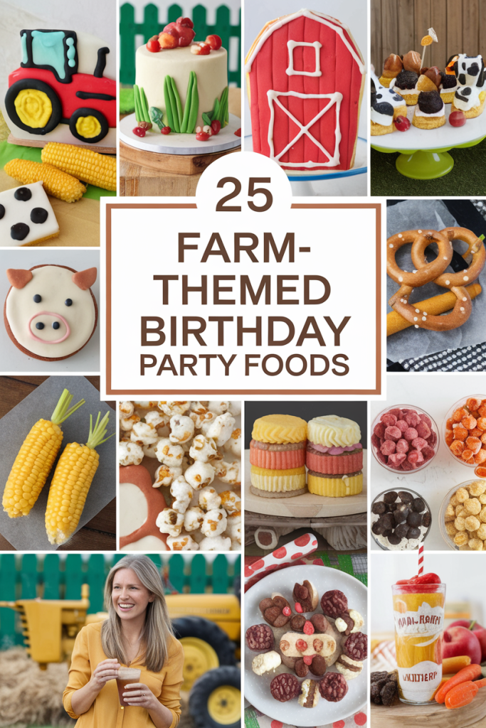 farm themed birthday party food