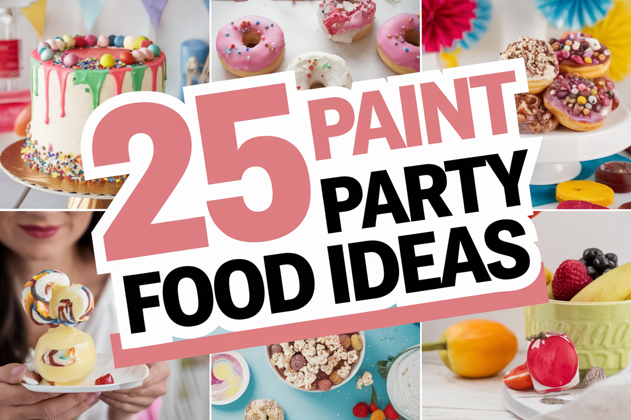 paint party food ideas