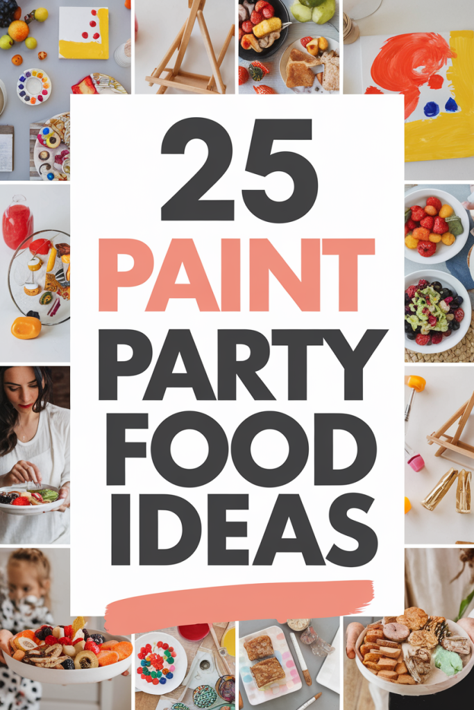 paint party food ideas