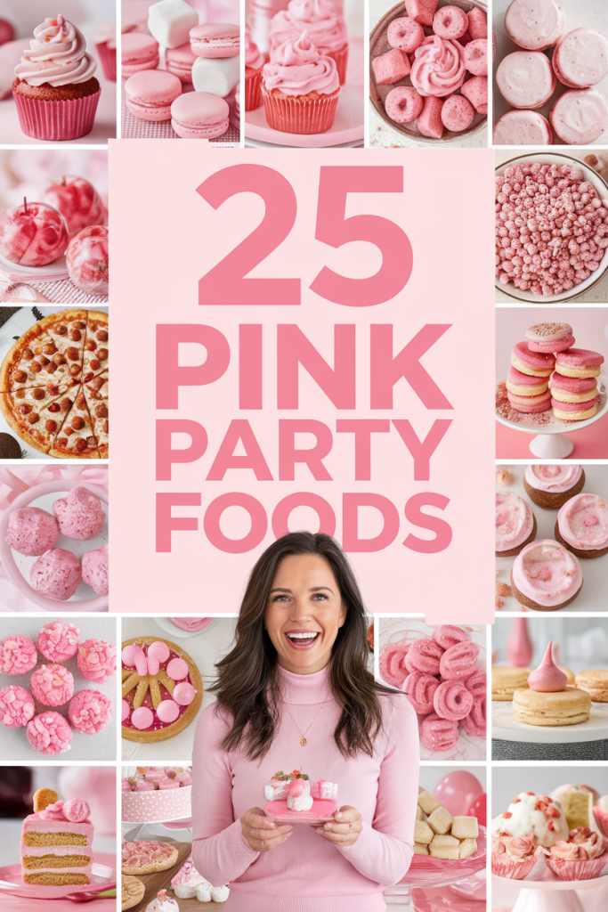 pink party food