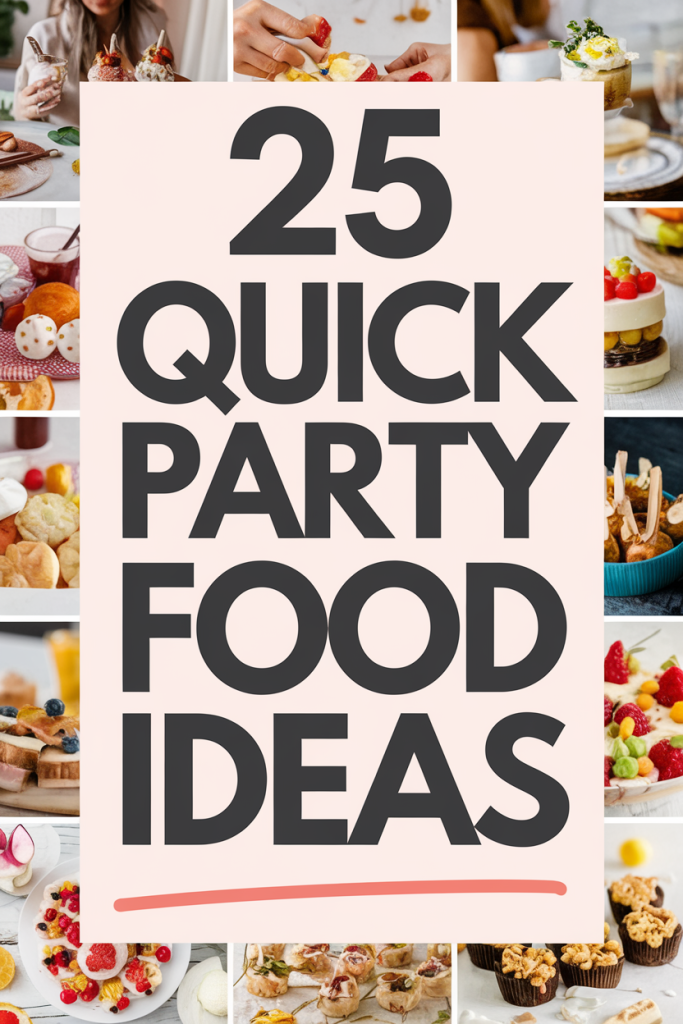 quick party food Ideas