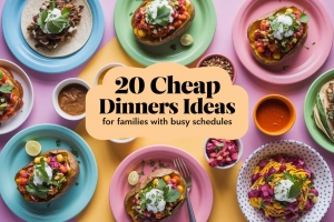 20 Cheap Dinners Ideas For Families with Busy Schedules