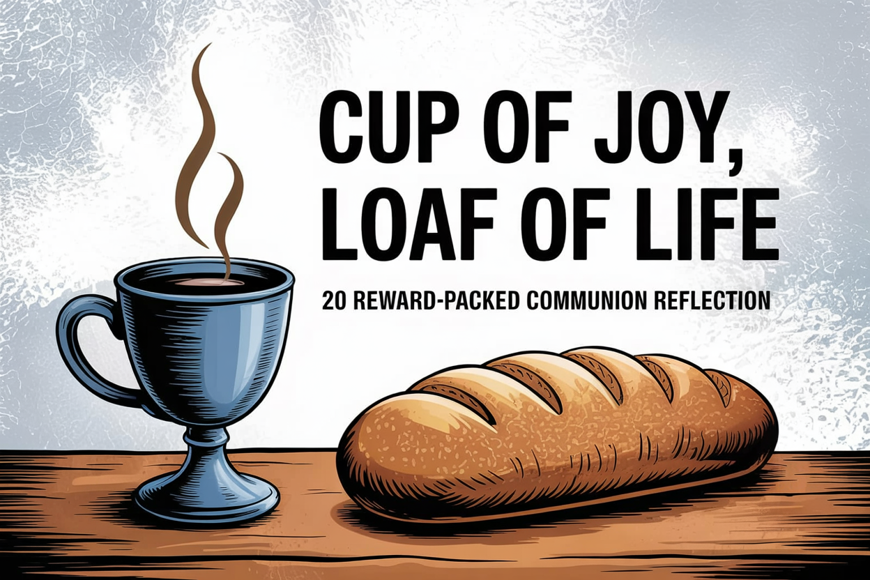 We’re about to scoot in close to the Lord’s Table and uncover twenty bite-sized devotionals, each one zeroed in on a reward God loves to hand out whenever we remember His Son.