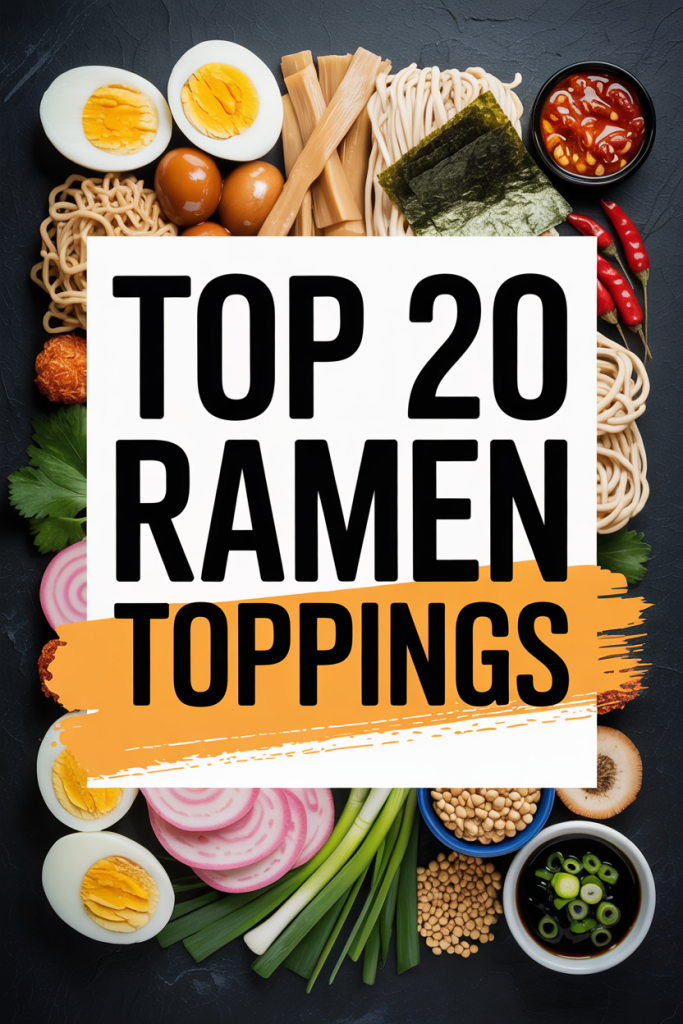 20 Ramen Toppings