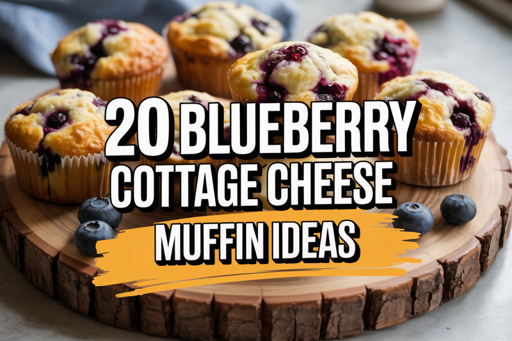 Blueberry Cottage Cheese Muffins