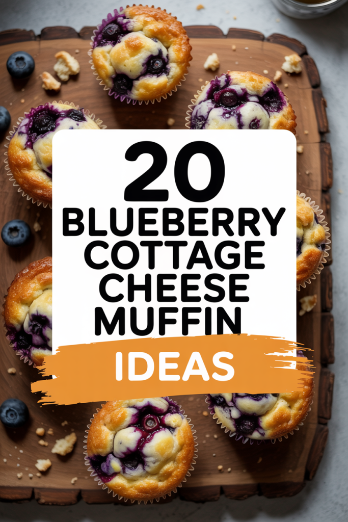 Blueberry Cottage Cheese Muffins