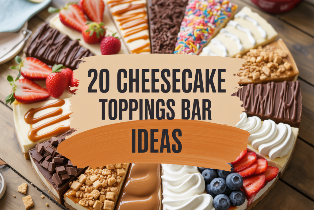 Cheesecake Toppings Bar Ideas