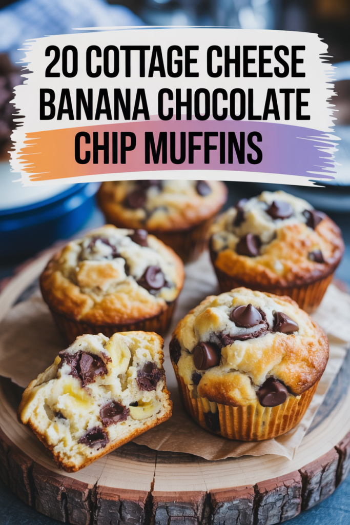 Cottage Cheese Banana Chocolate Chip Muffin Recipes