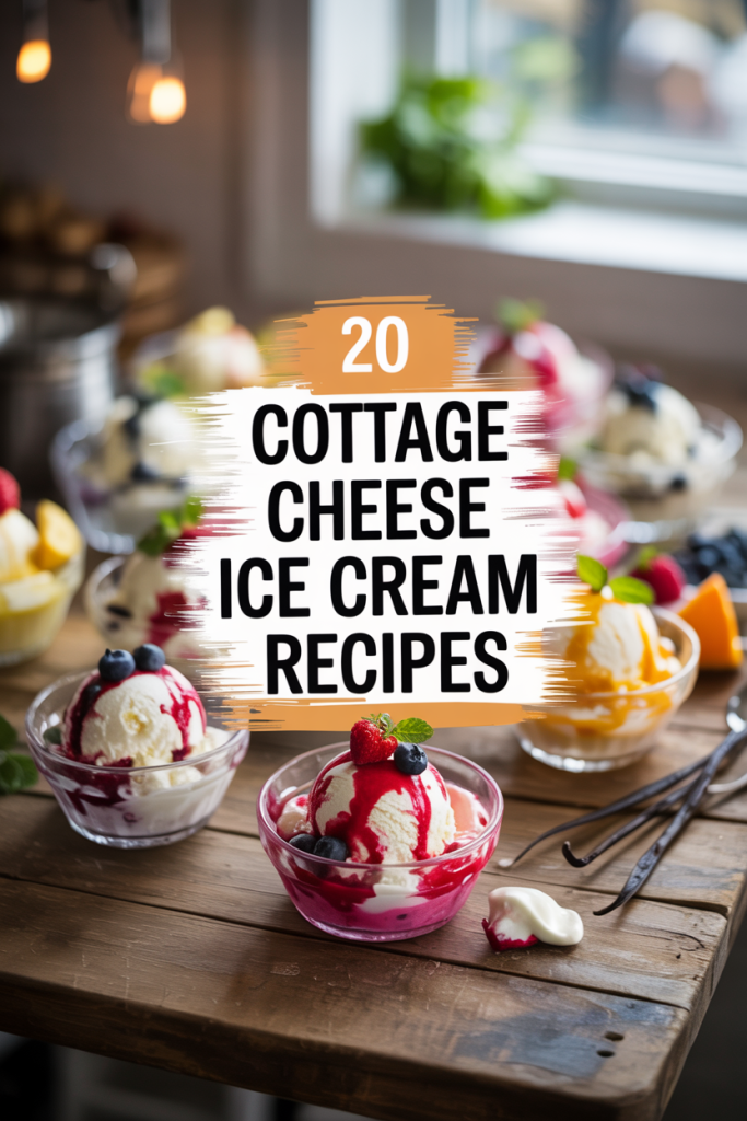 Cottage Cheese Ice Cream Recipes