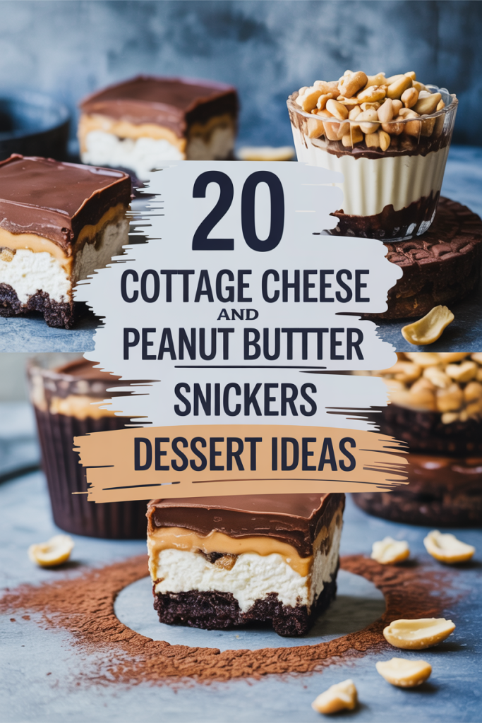 Cottage Cheese and Peanut Butter Snickers Dessert Ideas