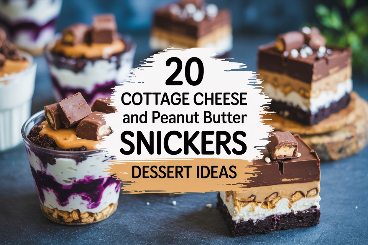 Cottage Cheese and Peanut Butter Snickers Dessert Ideas