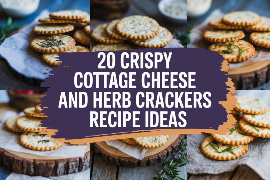 Crispy Cottage Cheese and Herb Crackers Recipes