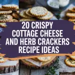 Crispy Cottage Cheese and Herb Crackers Recipes