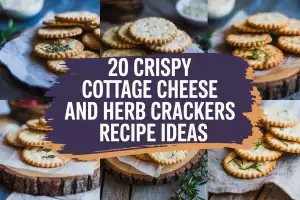 Crispy Cottage Cheese and Herb Crackers Recipes