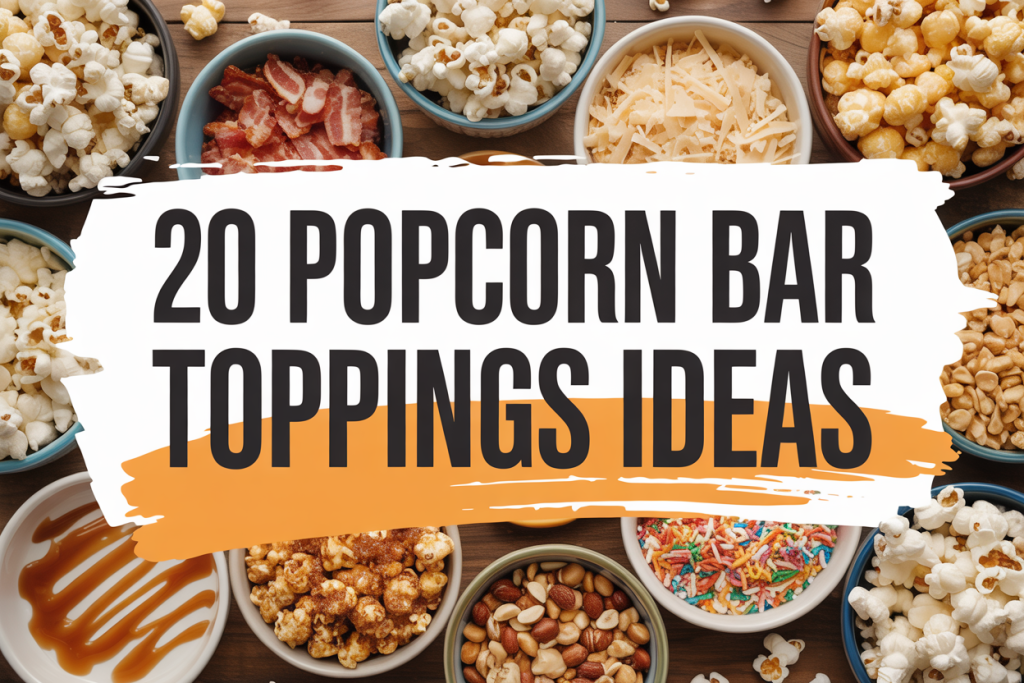 Popcorn Bar Toppings Ideas