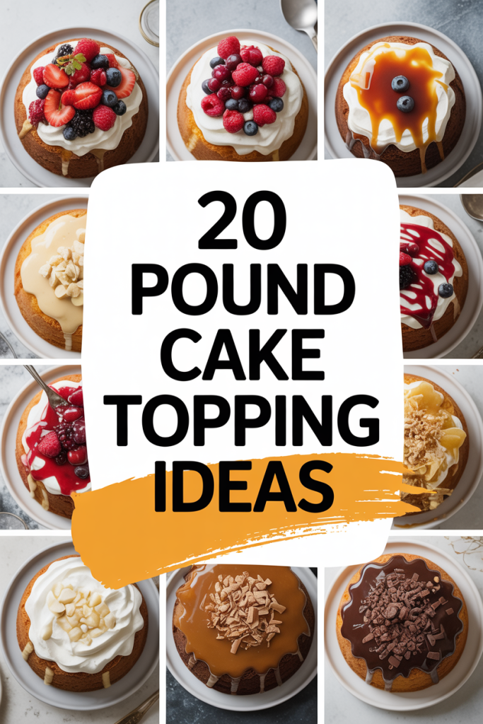 20 Pound Cake Topping Ideas