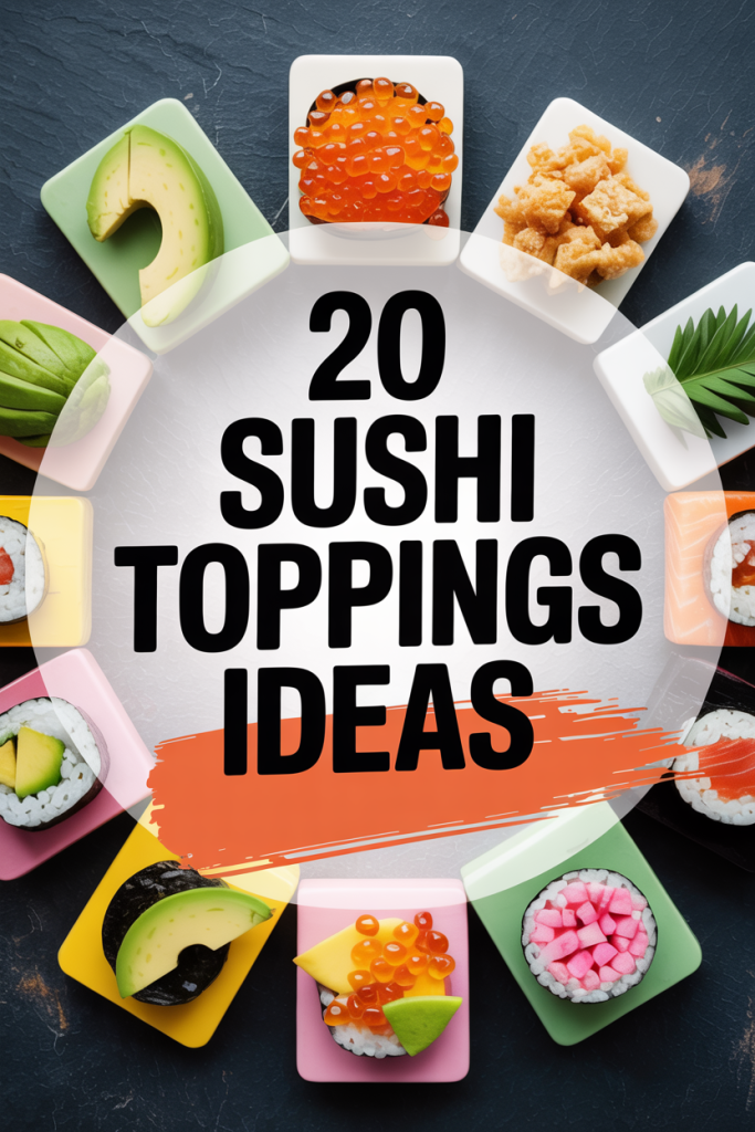 20 Sushi Toppings Ideas