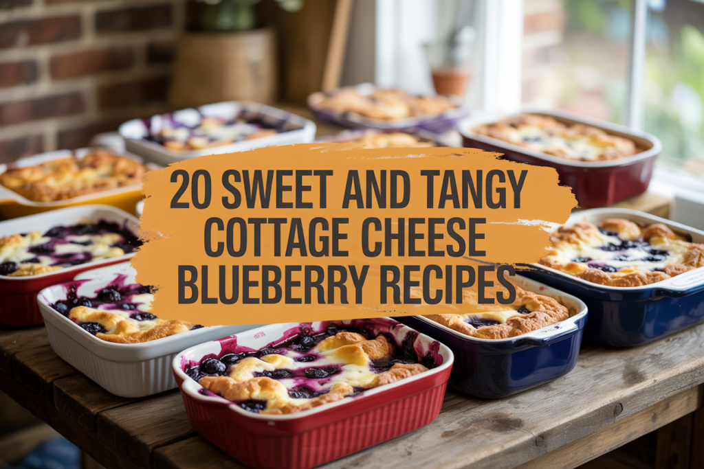 Sweet and Tangy Cottage Cheese Blueberry Bake Recipes