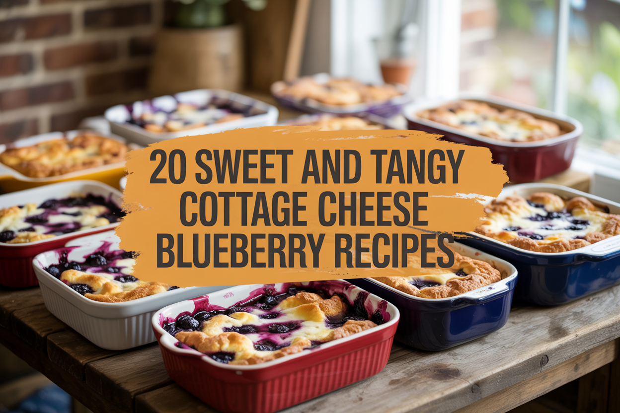 Sweet and Tangy Cottage Cheese Blueberry Bake Recipes