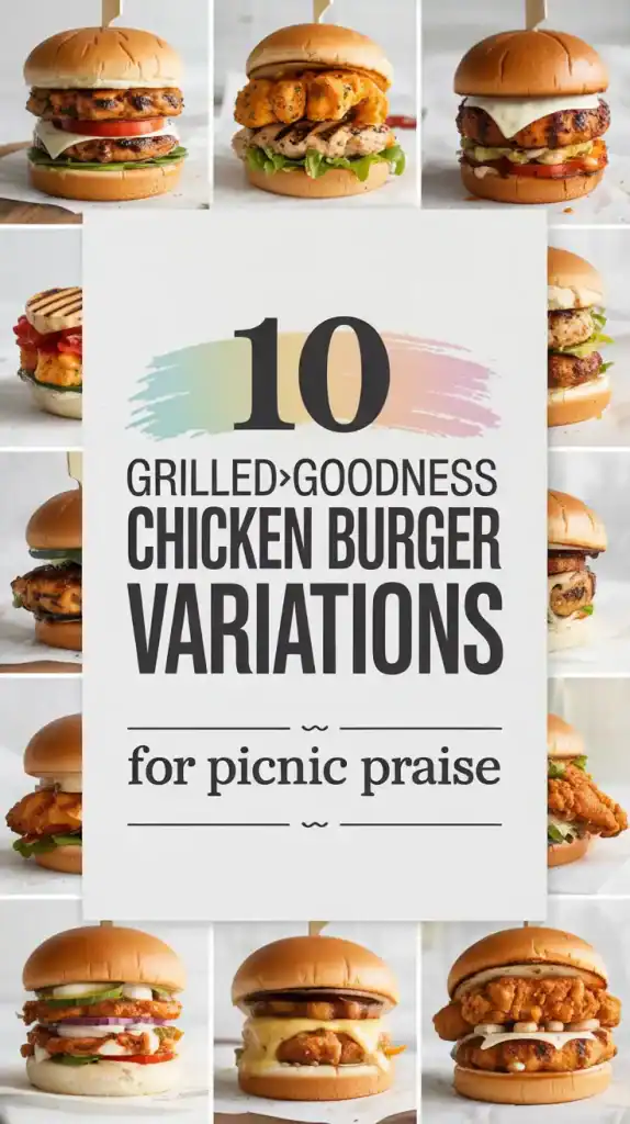 Chicken Burger Variations