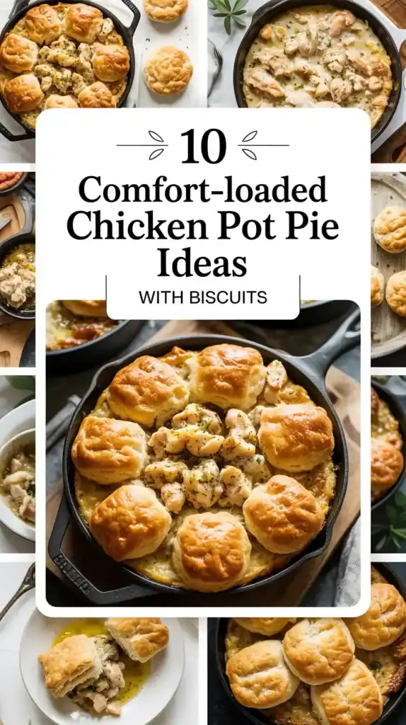 Chicken Pot Pie with Biscuits