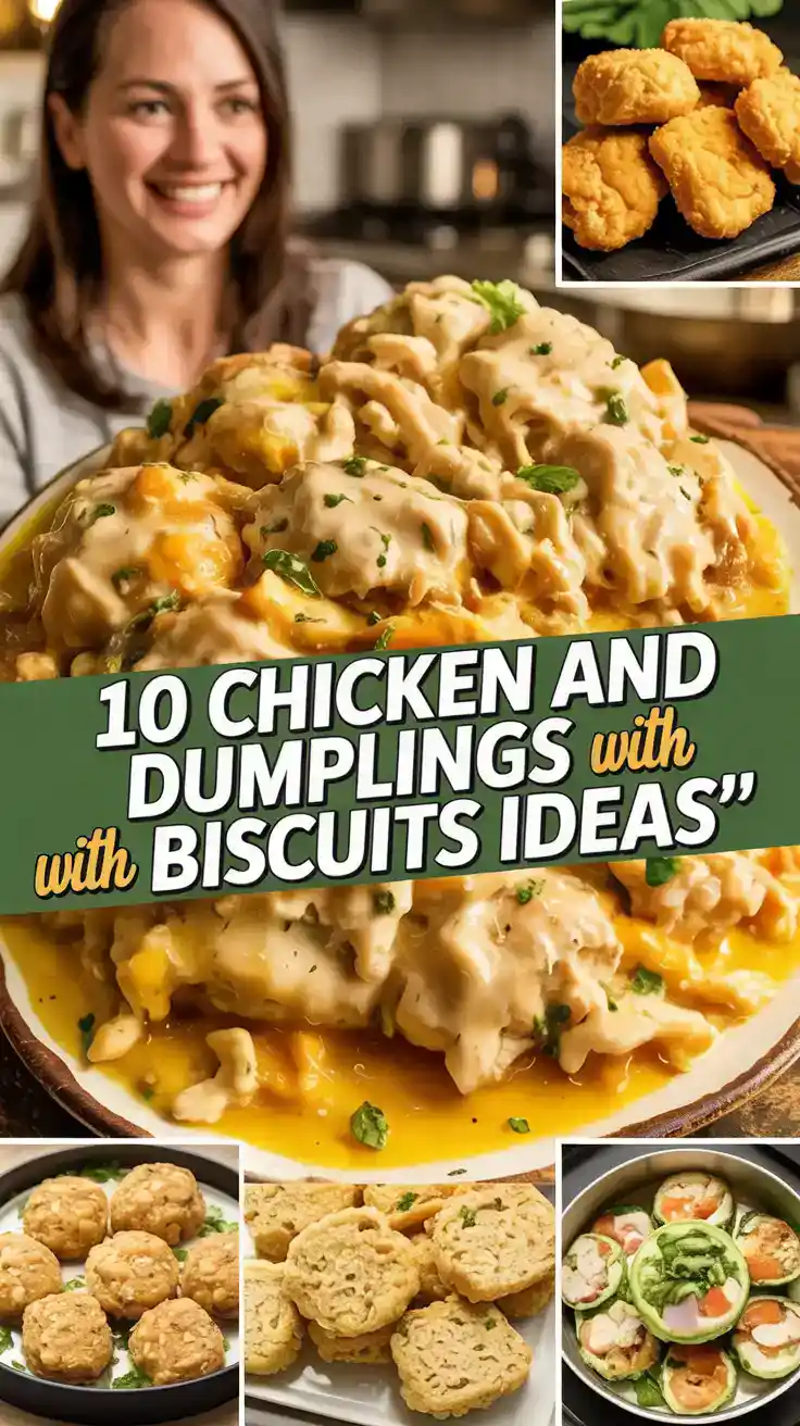 Chicken and Dumplings with Biscuits