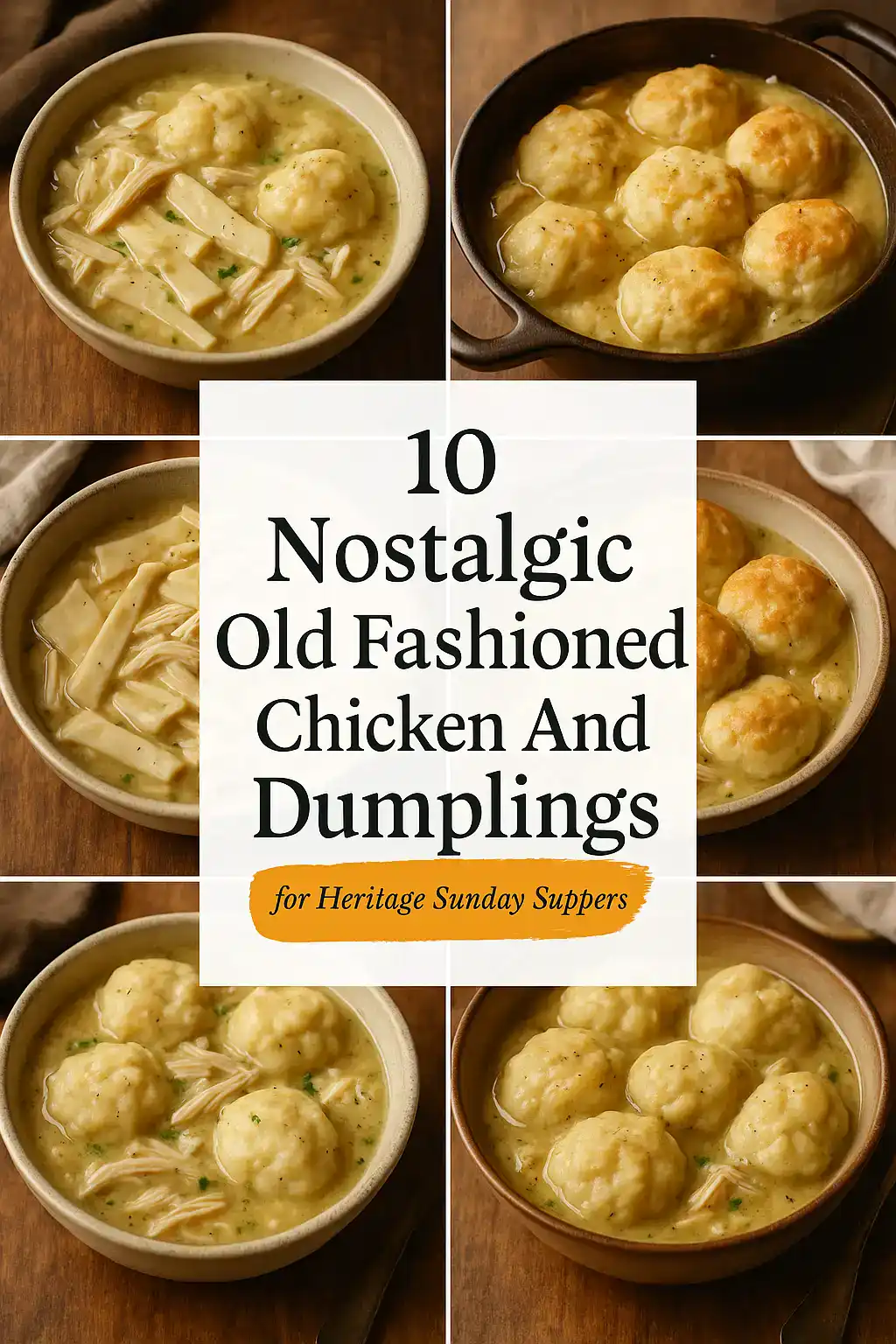 Old Fashioned Chicken And Dumplings