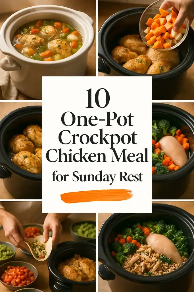 One-Pot Crockpot Chicken Meals