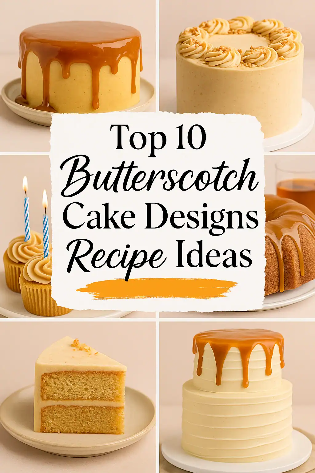 butter scotch cake designs
