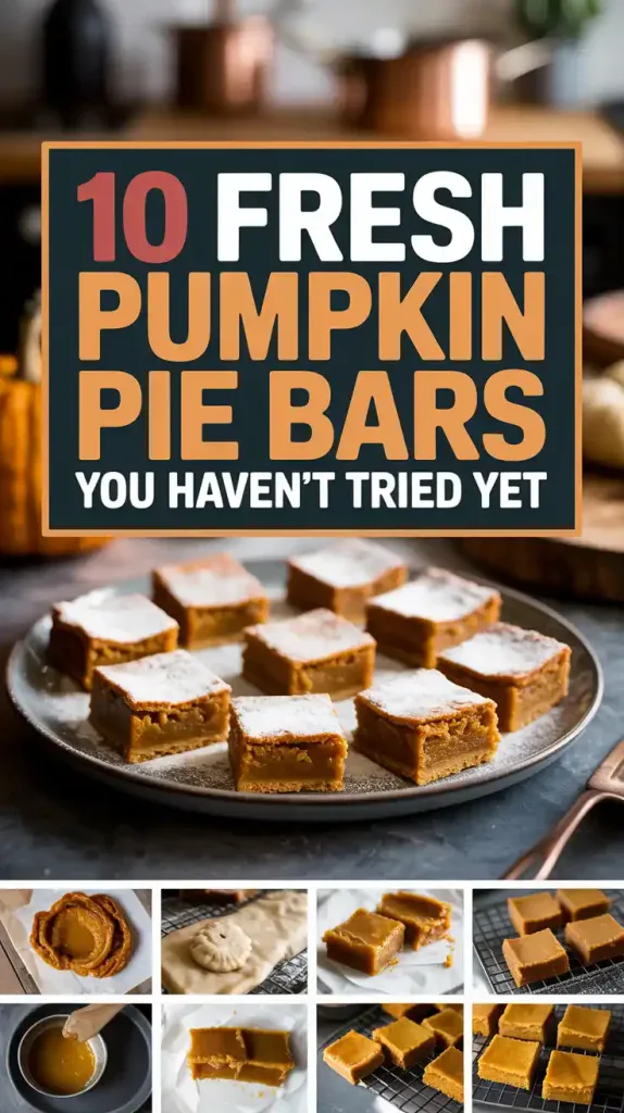 10 Fresh Pumpkin Pie Bars You Haven’t Tried Yet