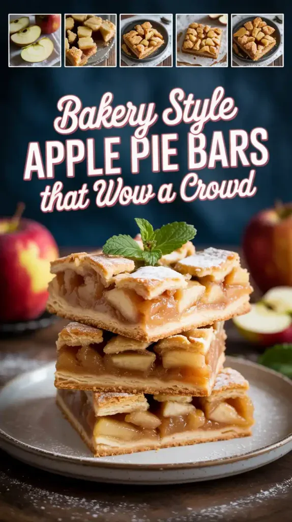 Apple Pie Bars With Flaky Crusts And Fresh Apple Flavor