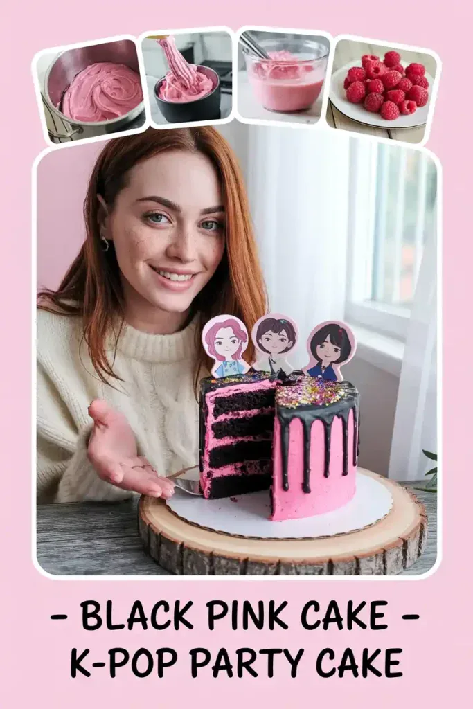Black Pink Cake