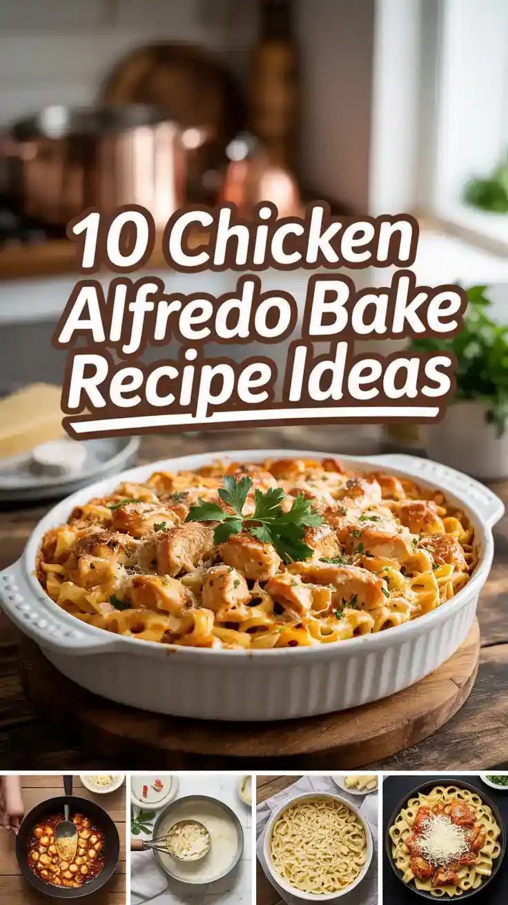 Chicken Alfredo Bake