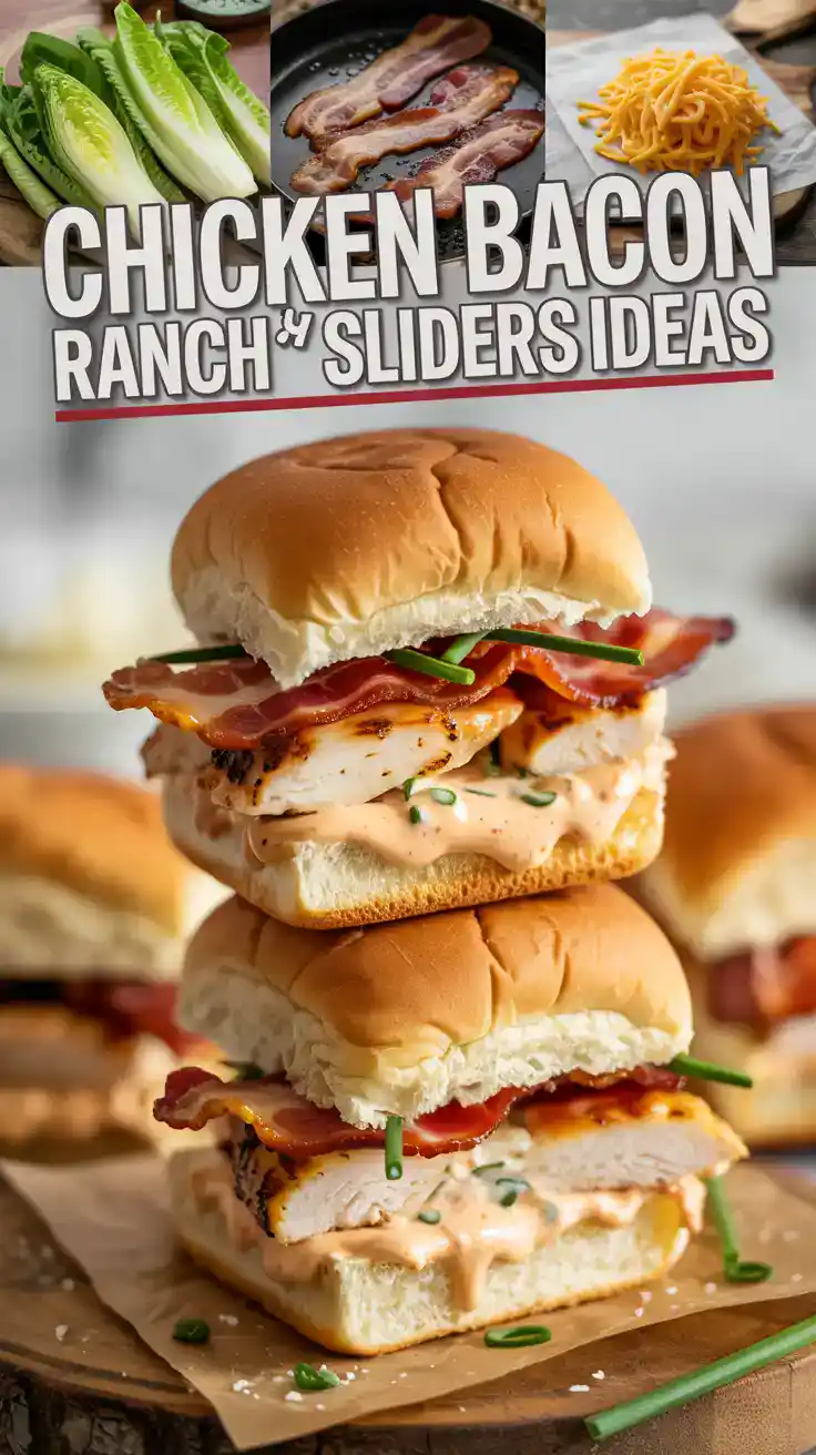 Chicken Bacon Ranch Sliders